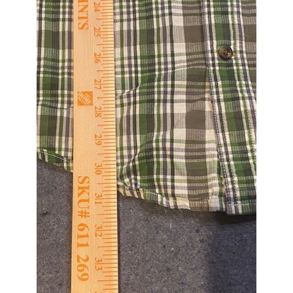 CARHARTT LARGE short sleeve Button Down PLAID shirt COTTON relaxed fit - Picture 7 of 9